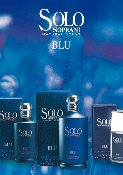 عطر زنانه مردانه سوپرانی Solo Blu حجم 100 میلی لیتر